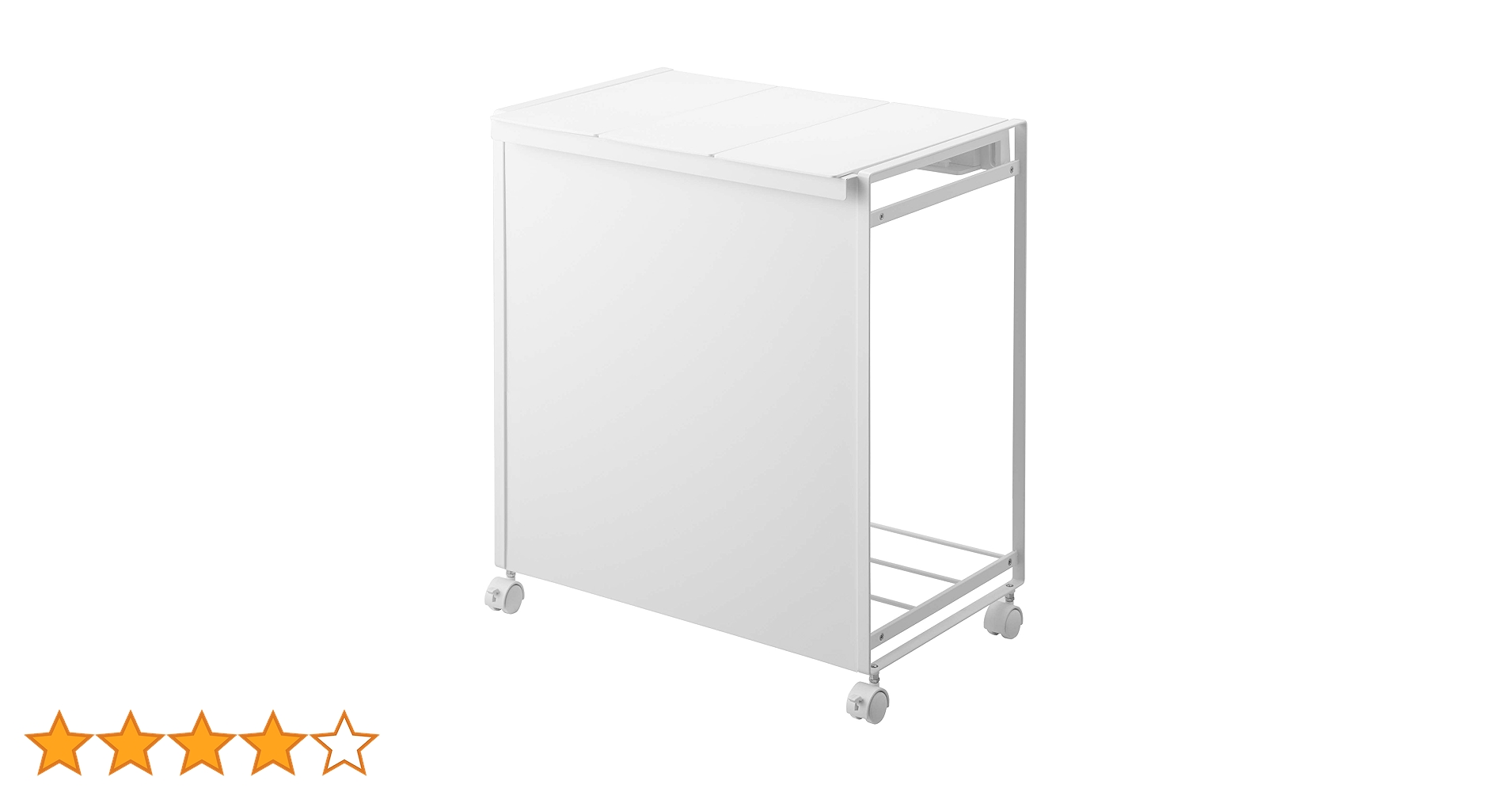 tower 山崎実業 蓋付き目隠し分別ダストワゴン ゴミ箱　3分別　ホワイト 山崎実業 tower 蓋付き目隠し分別ダストワゴン 3分別 ホワイト